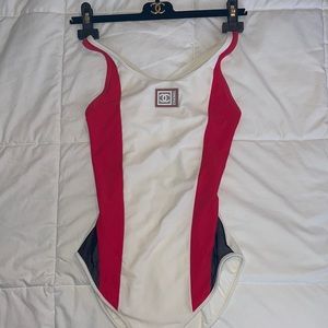 Authentic Chanel One Piece Bathing Suit, Size 42